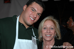 luis costillos with susie spanos of the chargers